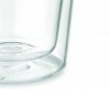 Kubek termiczny szklany TUMBI Glass 350 ml bezbarwny/czarny